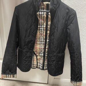 Burberry Quilted Black Coat XS